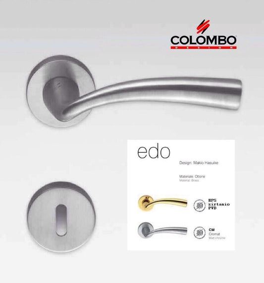 MANIGLIA PER PORTA COLOMBO DESIGN EDO MH11R CROMAT design Makio Hasuike