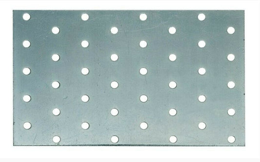 PIASTRA IN METALLO RETTANGOLARE DRITTA mm.120x100 PER TRAVI E COPERTURE IN LEGNO