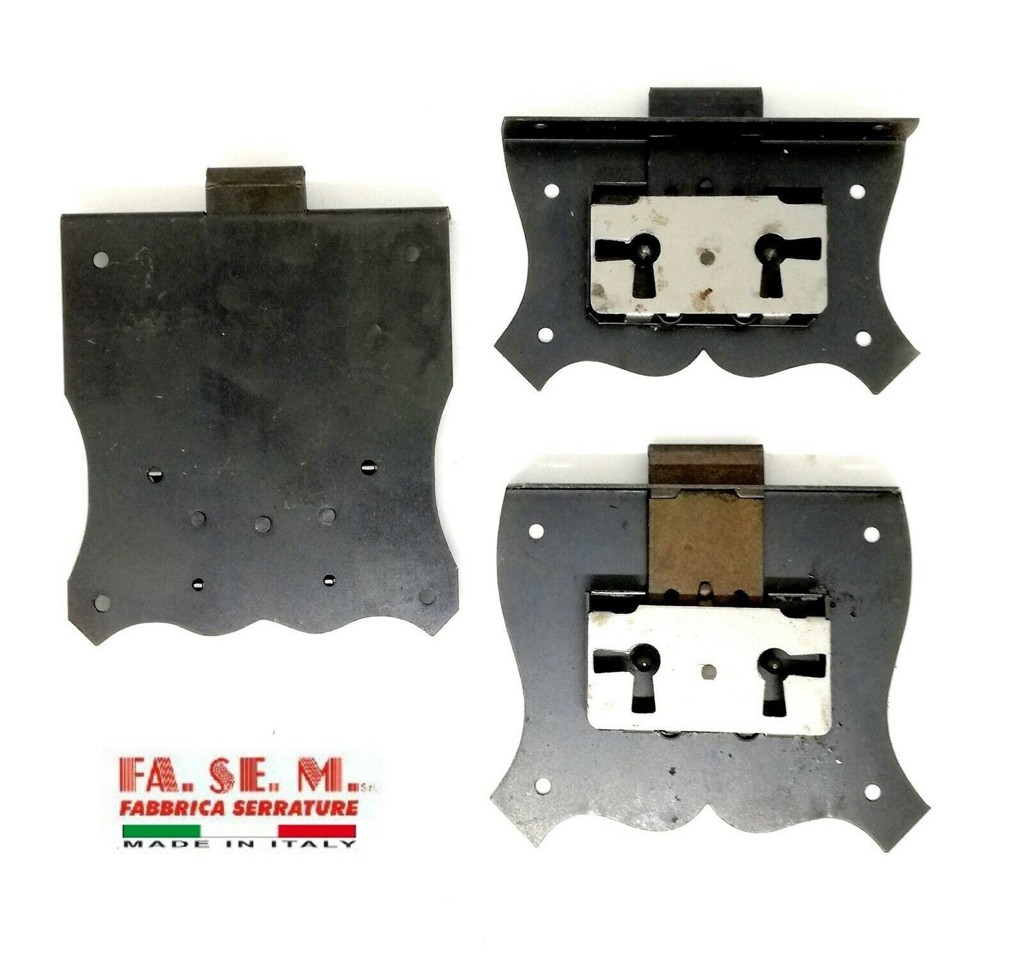 SERRATURA PER MOBILI ANTICHI Entrata mm.50 CASSA INCASSO 572/A FASEM AMBIDESTRA