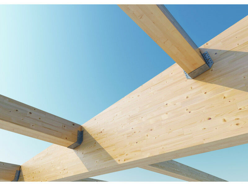 Staffe supporti ancoraggi per travi in legno 140x180 Scarpa con alette Interne