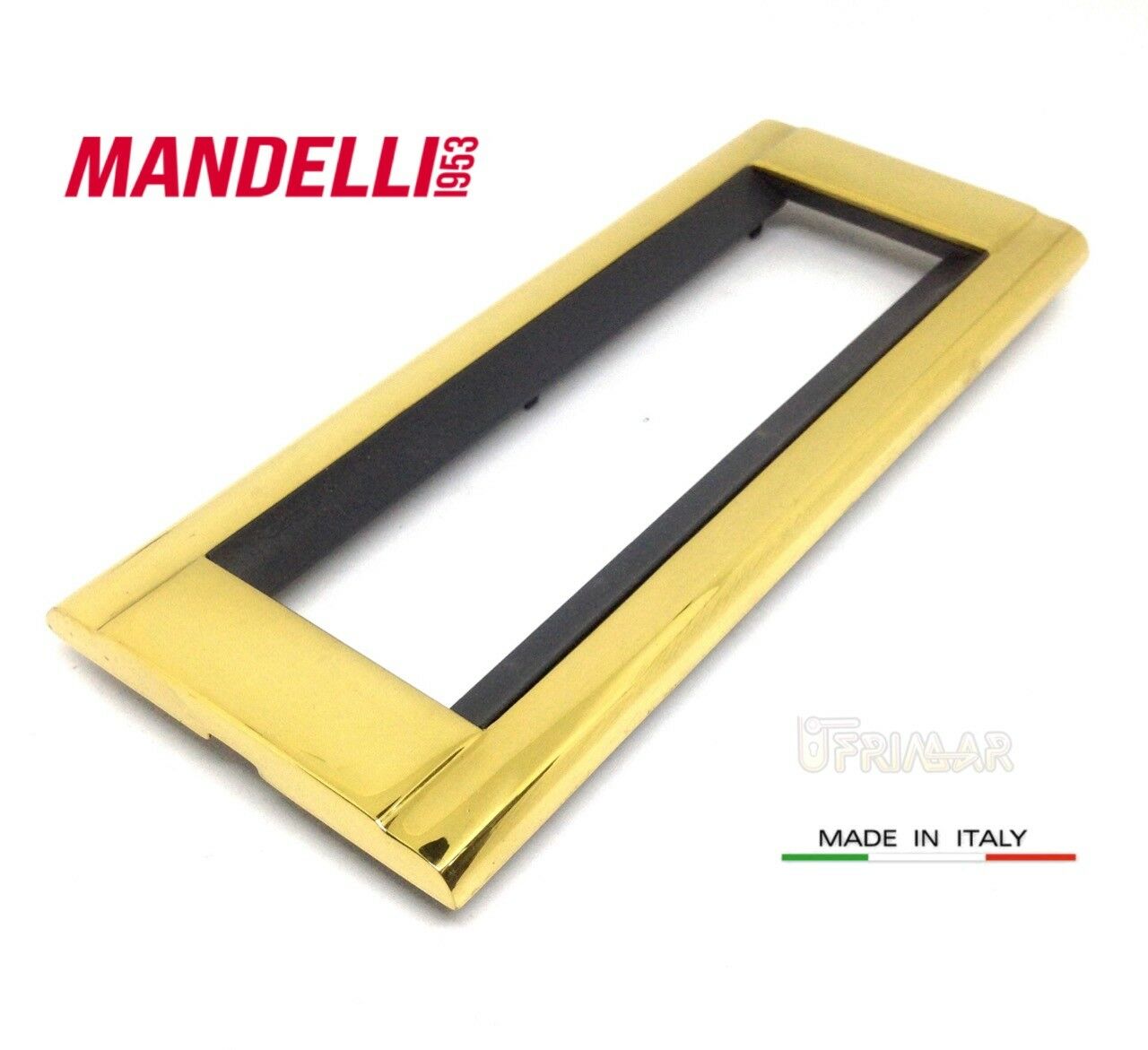 Coprinterruttore Placca Mandelli art.131 Oro Gold  6 posti Living Bticino