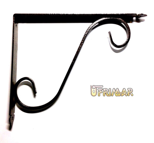REGGIMENSOLA FERRO BATTUTO cm.27,5x23 TIPO PESANTE VERN.BRONZO SCURO/RAMATO
