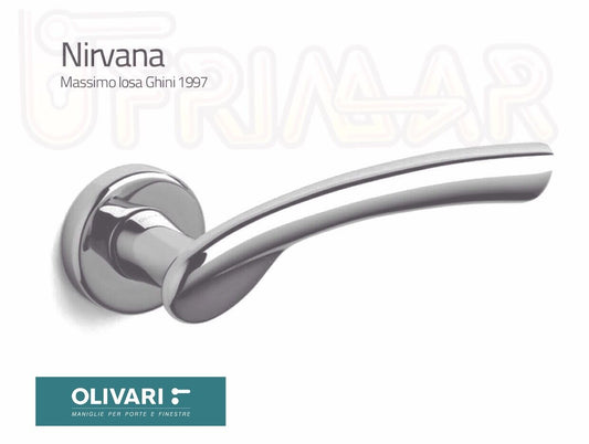 MANIGLIA OLIVARI NIRVANA M173RB8 CROMATO OPACO Design MASSIMO IOSA GHINI