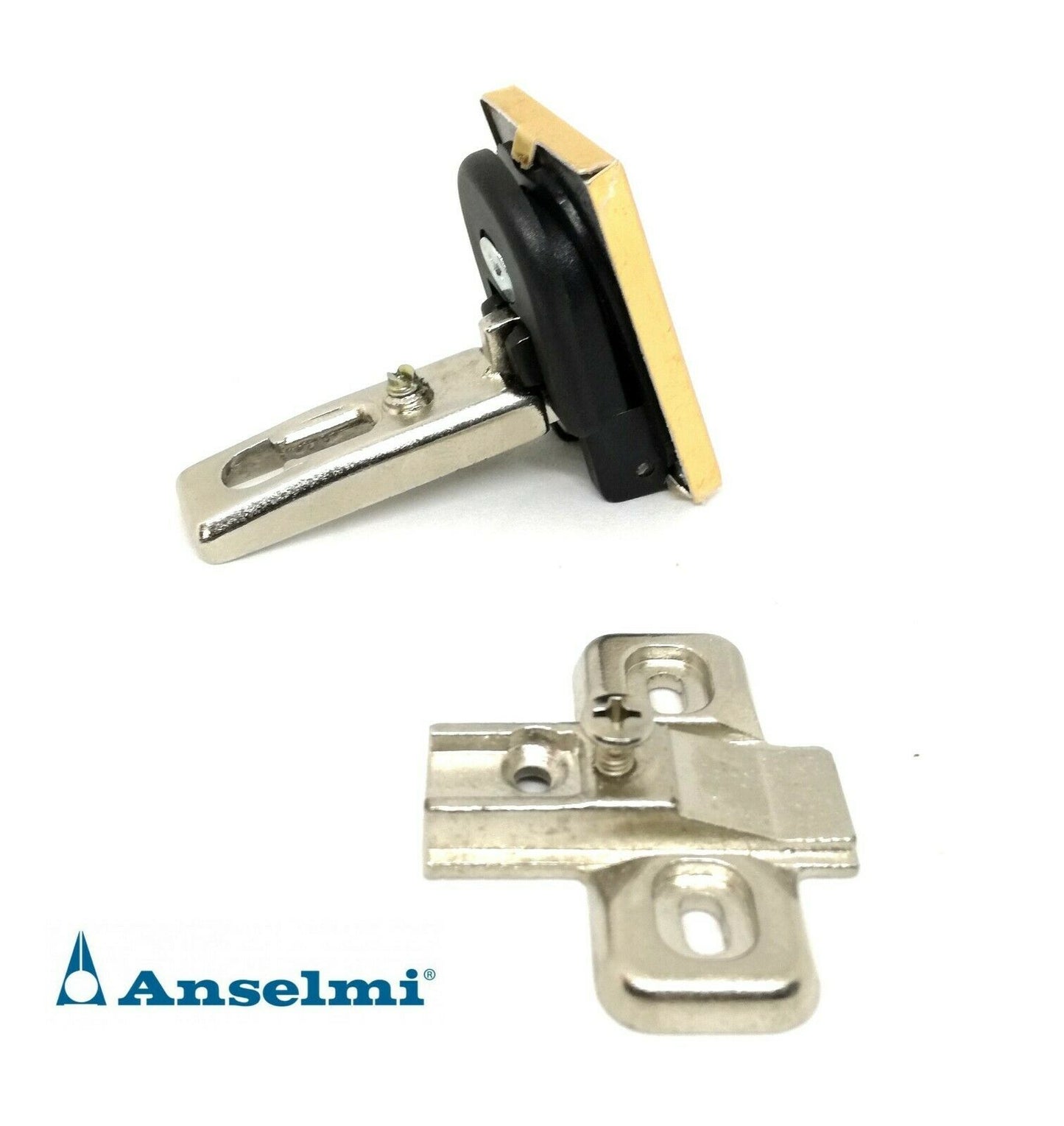 CERNIERA ANTA VETRO SORMONTO BATTUTA ESTERNA ANSELMI 271 ORO CERNIERA PER VETRO