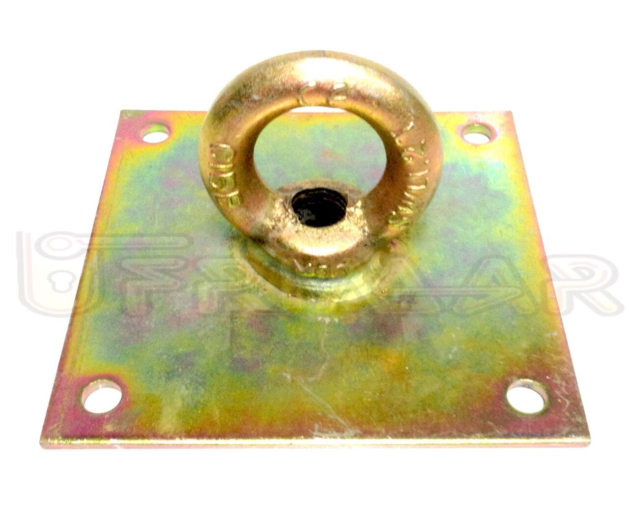 Piastra con anello per ancoraggio base mm.150x150 DIAM. interno Anello mm.40