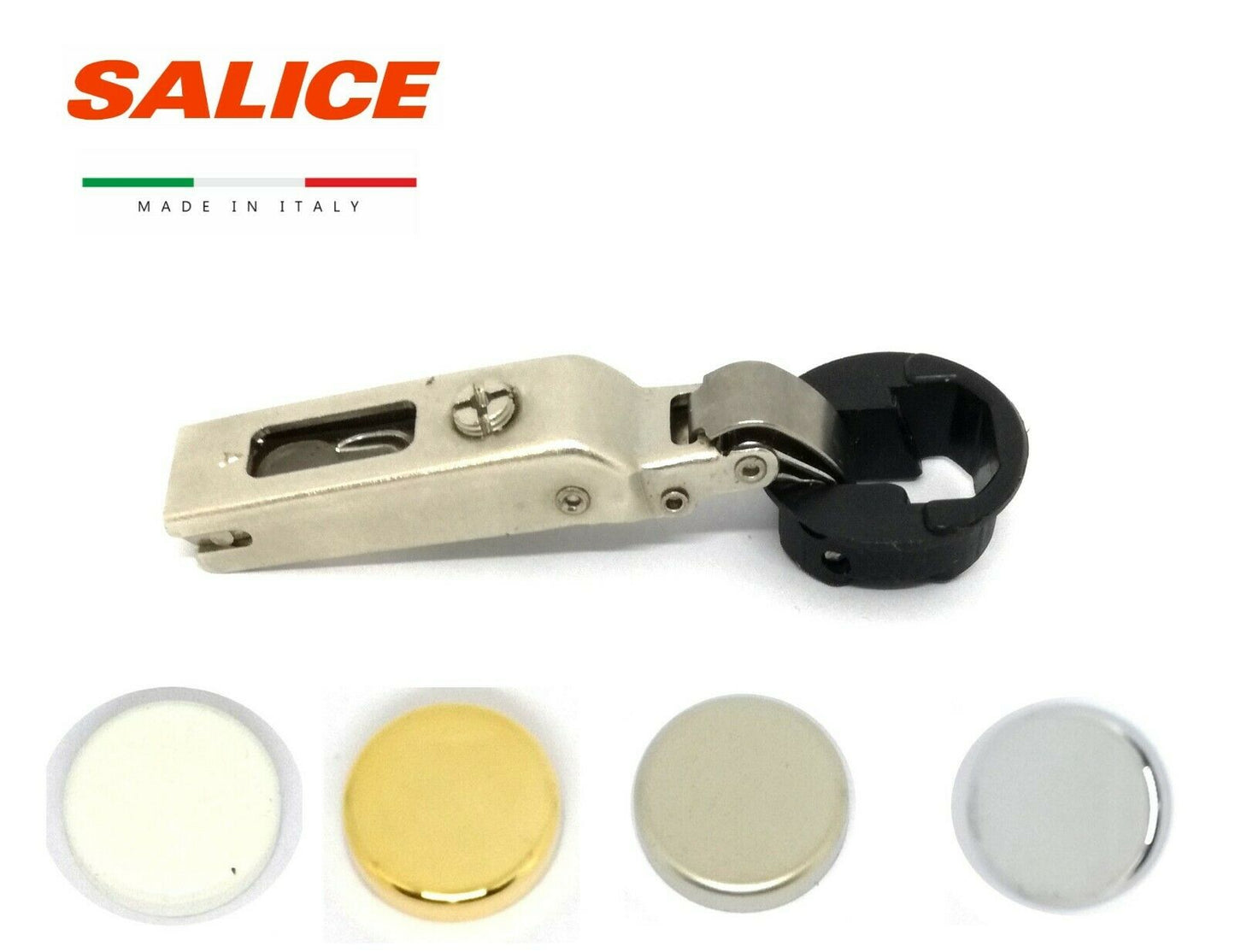 CERNIERA PER VETRO SALICE C2C7A39 FORO D.26 A SORMONTO COPERTURE VARI COLORI