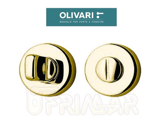 NOTTOLINO PER PORTA OLIVARI VERONA "R" ART.H107R6 OTTONE LUCIDO QUADRO mm.6