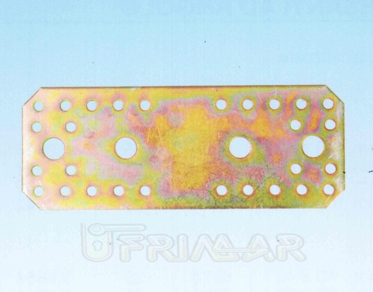 PIASTRA IN METALLO RETTANGOLARE DRITTA mm.170x65 PER TRAVI E COPERTURE IN LEGNO