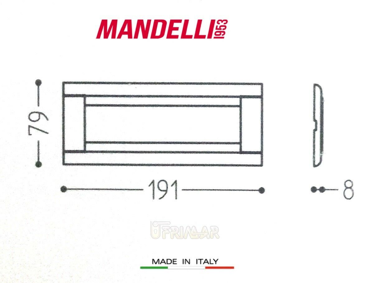 Coprinterruttore Placca Mandelli art.131 Oro Gold  6 posti Living Bticino
