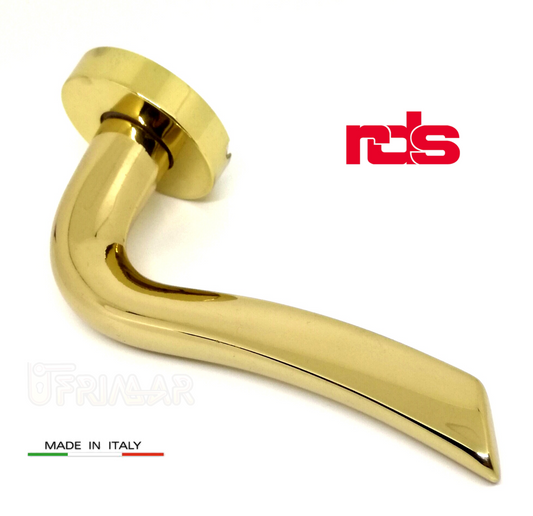 Maniglia RDS PIUMA art. 0311 Oro lucido maniglie per porte RDS porte interne