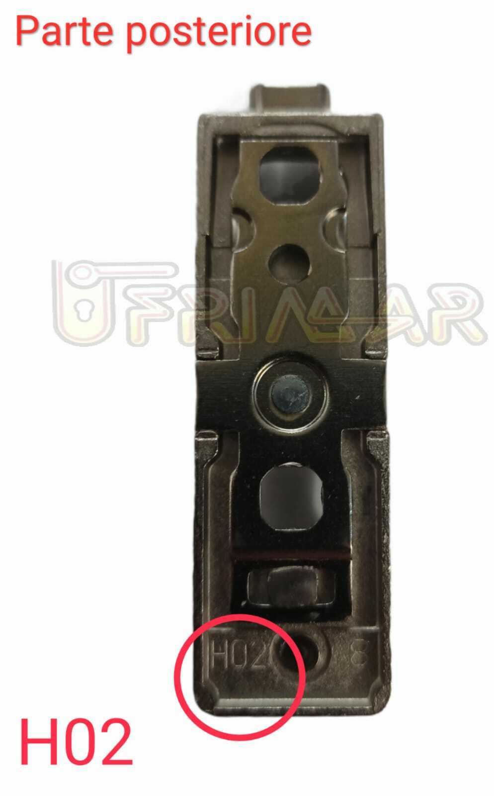BASE PER CERNIERA SALICE BAPGR29 Hmm.2 A INNESTO RAPIDO REGOLABILE CON VITI EURO