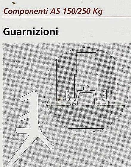 Guarnizione PVC alzante scorrevole AGB G007330101 laterale/inferiore AL METRO