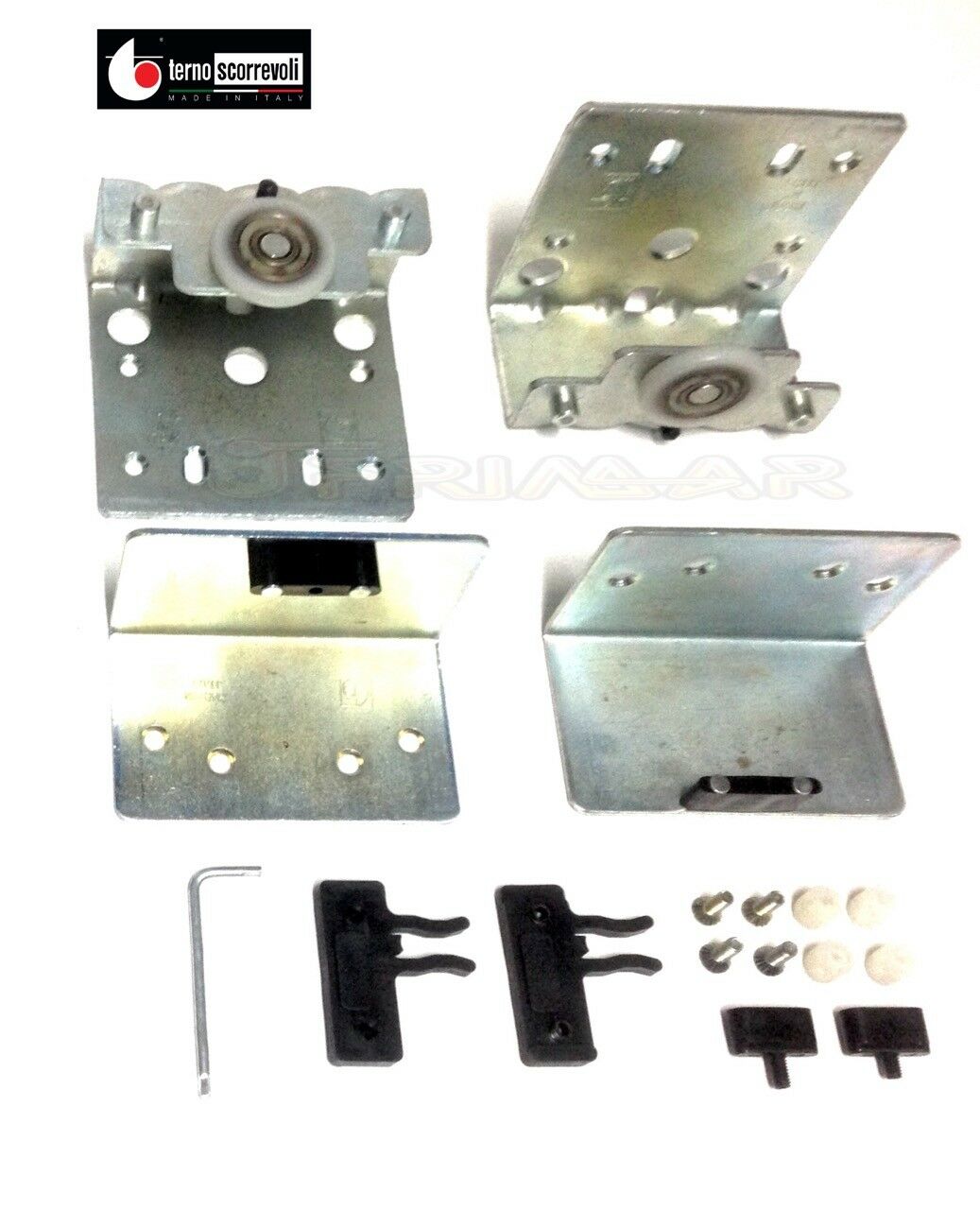 Guarnitura Terno 1012/1016 per ante scorrevoli posizione frontale spess. 22 mm