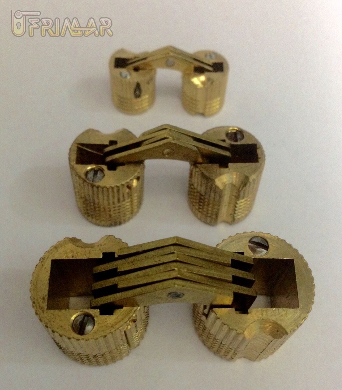 CERNIERA INVISIBILE CILINDRICA DA INCASSO D.mm.10/14/18 IN OTTONE