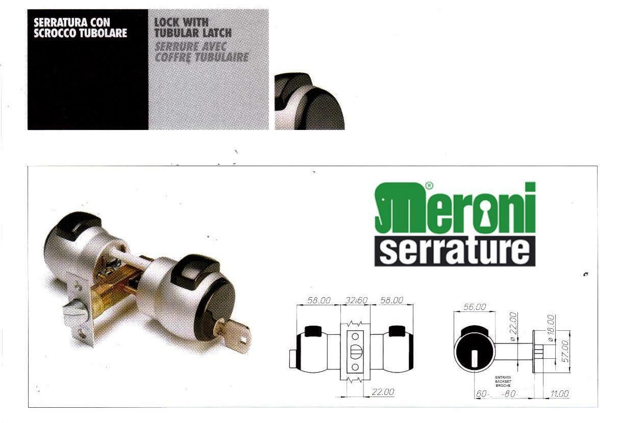 Premi apri Nova Meroni ART.13 US4 con e senza serratura E.mm.60/80 VARIE OPZIONI