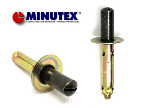 PIOLO PERNO CHIUSURA PER SPAGNOLETTA MINUTEX 5994 PERNO A PAVIMENTO D. mm.10