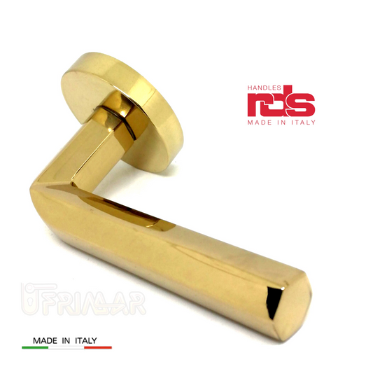 Maniglia RDS VALENZA art. 0181 Oro lucido maniglie per porte RDS porte interne