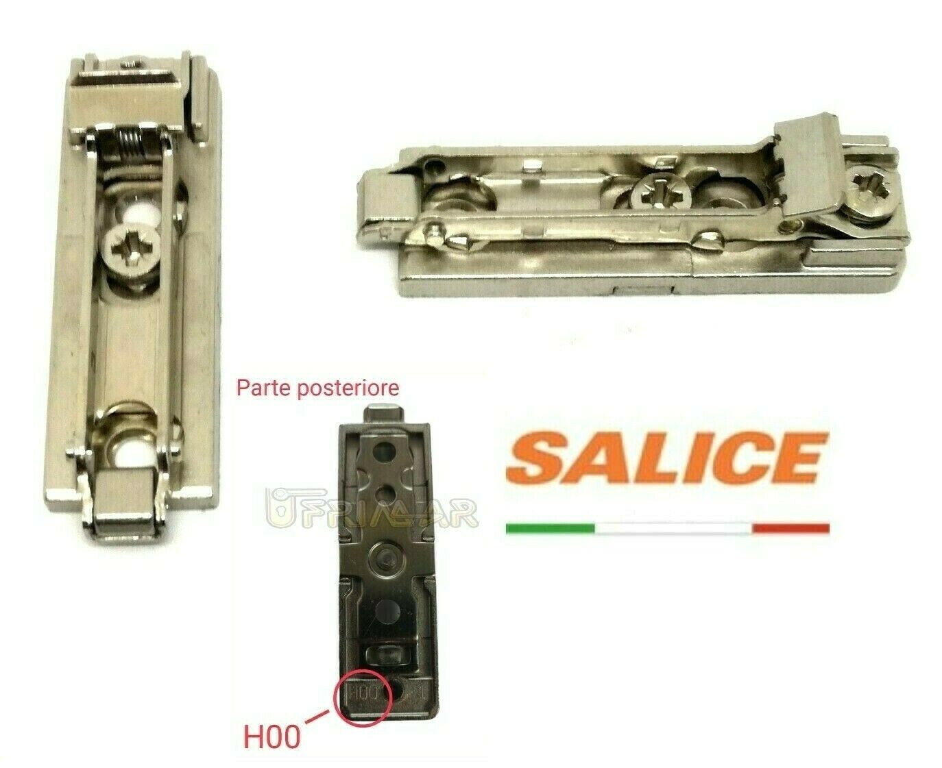 BASE PER CERNIERA SALICE BAP3R09 H.mm.0 A INNESTO RAPIDO AGGANCIO PER CERNIERA