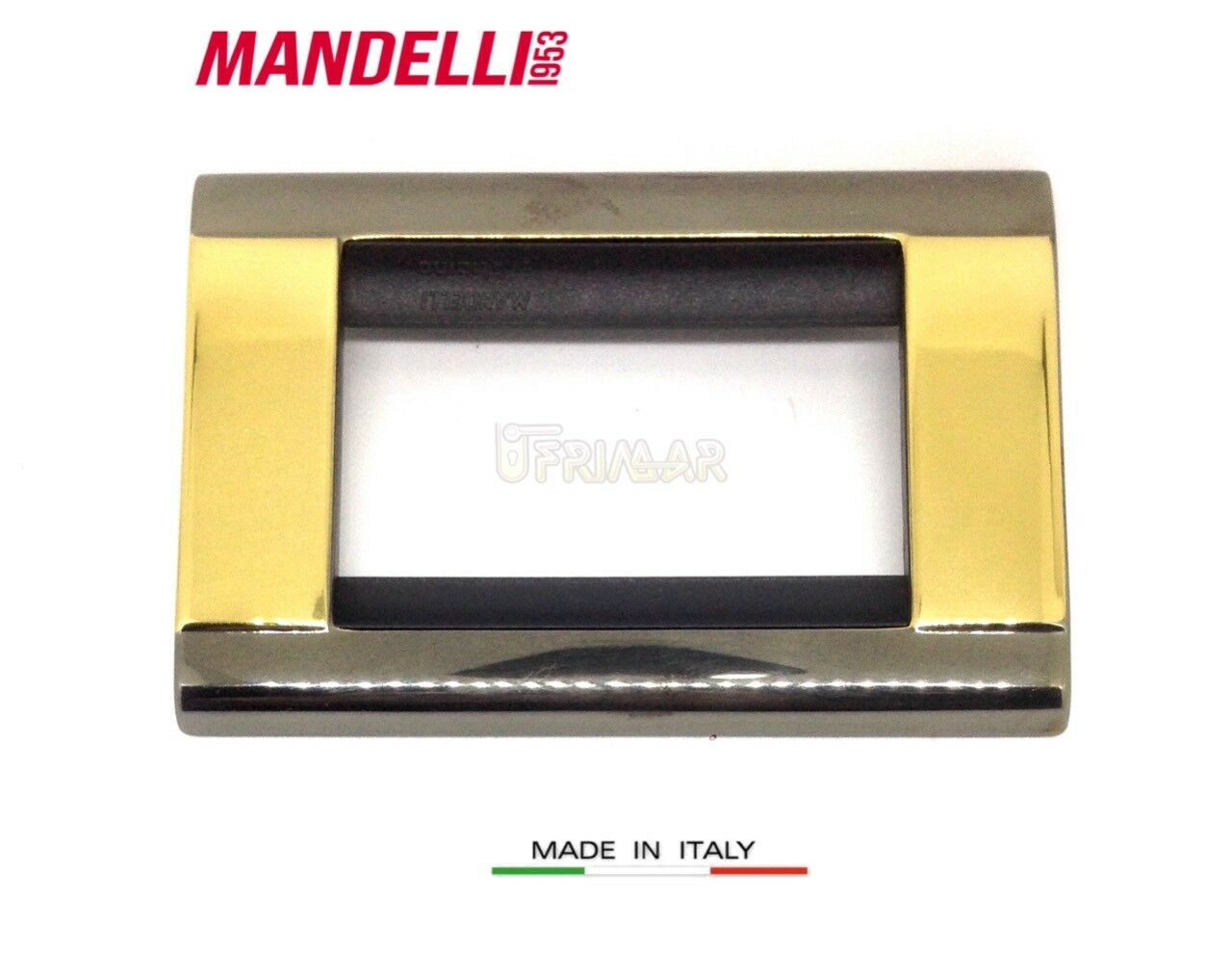 Coprinterruttore Placca Mandelli art.131 Gold Black  6 posti Living Bticino