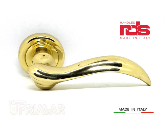 Maniglia RDS FLORIDA art. 0581 Oro lucido maniglie per porte RDS porte interne