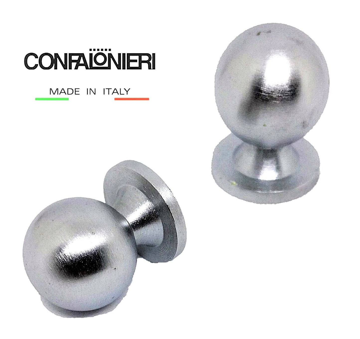 POMELLO POMOLO PER CASSETTO SFERA mm.20 CROMO OPACO CONFALONIERI MB00920 Fil.4mm