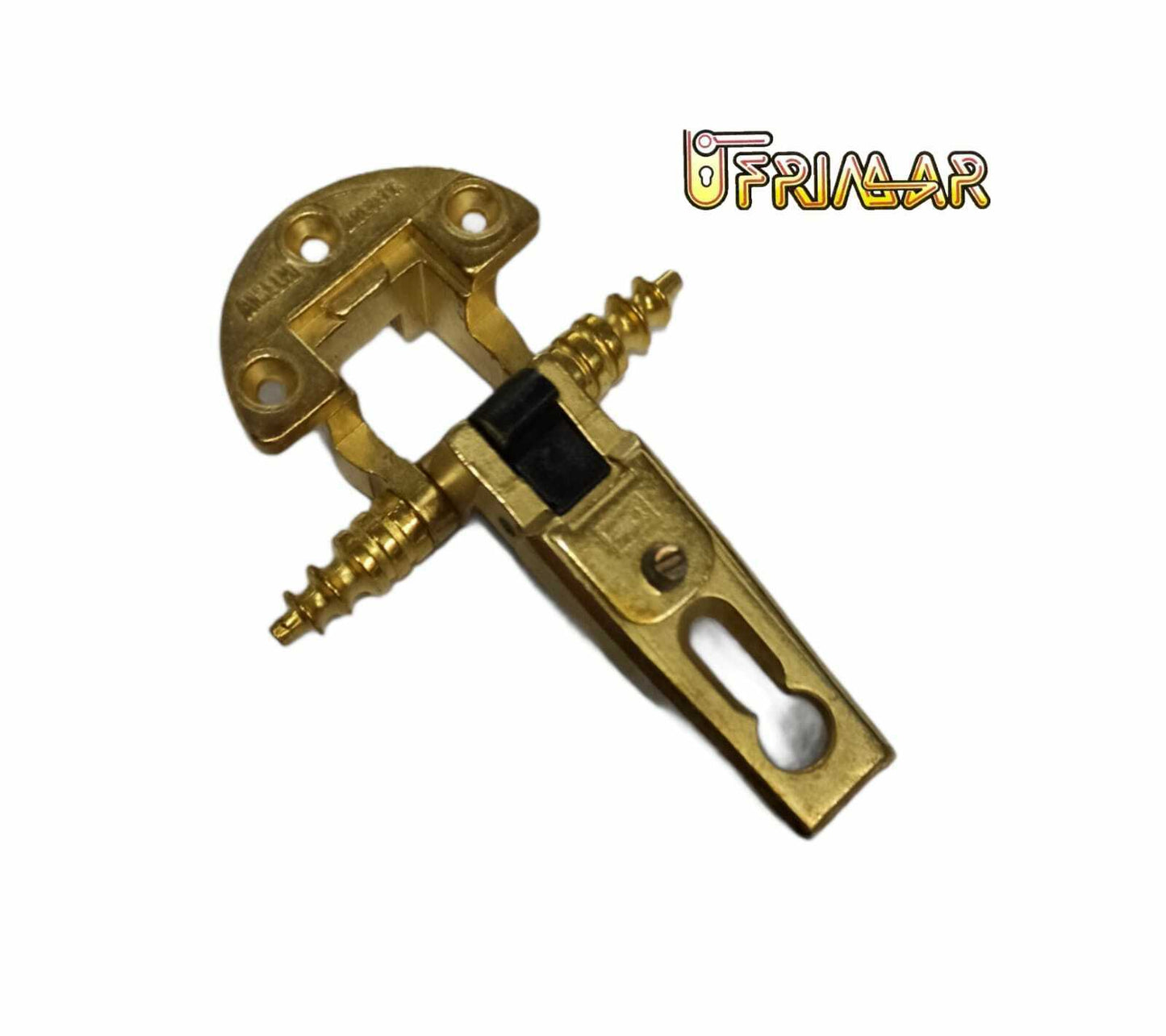 CERNIERA ANSELMI 255 PER ANTE CON BATTUTA FORO mm.27x13 ORO GAMBO H.68