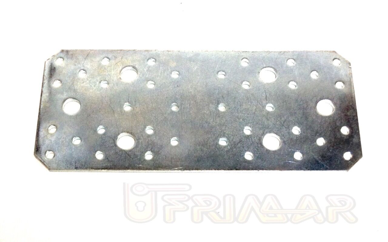 PIASTRA IN METALLO RETTANGOLARE DRITTA mm.200x90 PER TRAVI E COPERTURE IN LEGNO