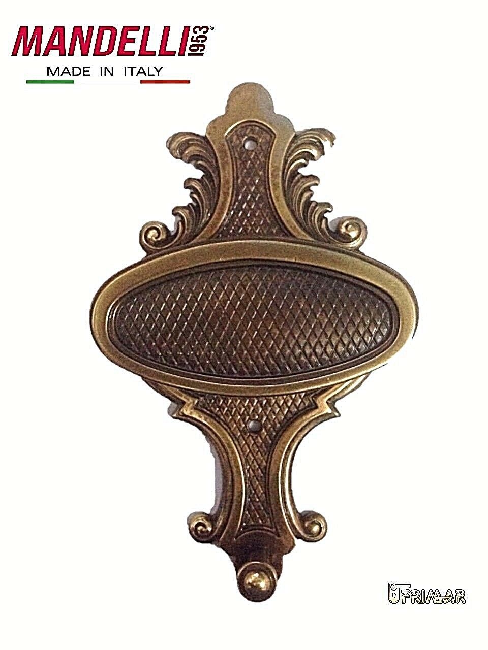 APPENDIABITO A MURO MANDELLI MADE IN ITALY  - STILE CLASSICO - OTTONE BRONZATO