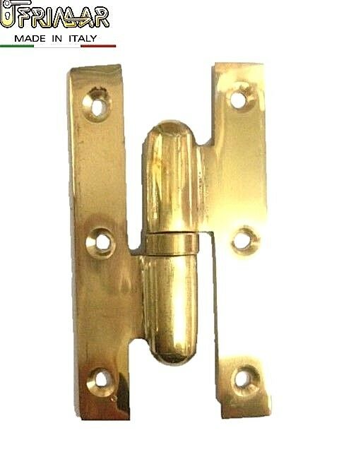CERNIERA POMELLA OTTONE 100x55 PER PORTE IN LEGNO DX/SX Made in Italy B/DRITTO
