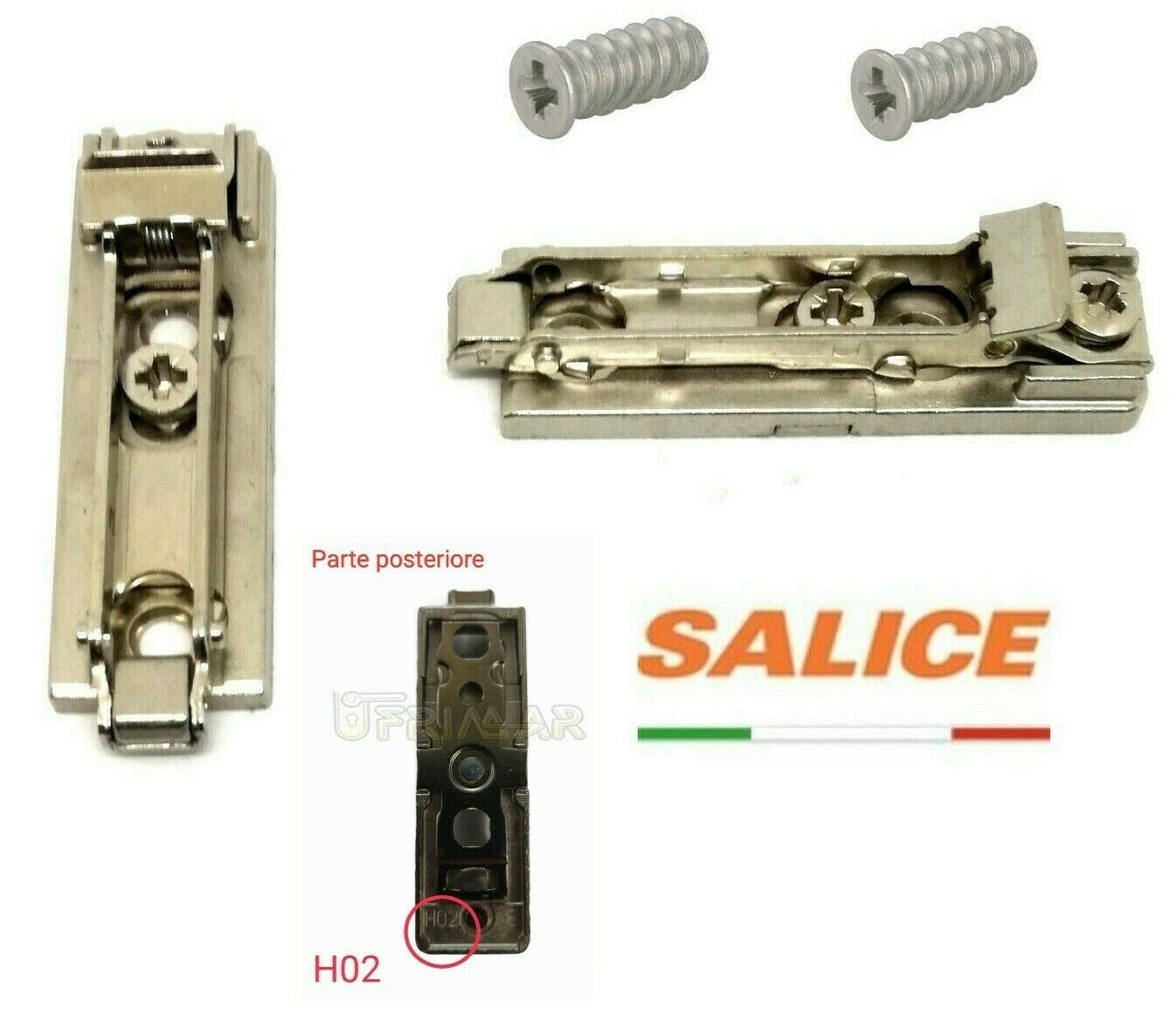 BASE PER CERNIERA SALICE BAPGR29 Hmm.2 A INNESTO RAPIDO REGOLABILE CON VITI EURO