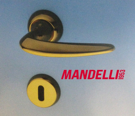 Maniglia Mandelli serie VENTO art. 401 Gold/Black per porte interne in legno