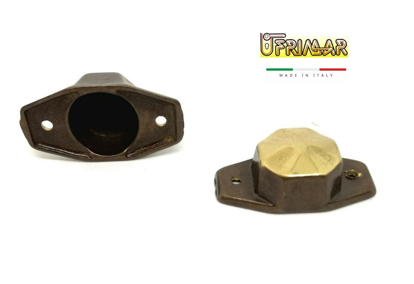 COPRIDADO IN OTTONE BRONZATO COPERTURA PER DADI BORCHIA DECORAZIONE PER PORTA