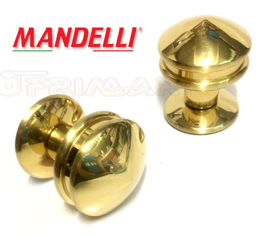 Pomolo per porta Mandelli Art. M24 Oro Gold serie Vintage Made in Italy