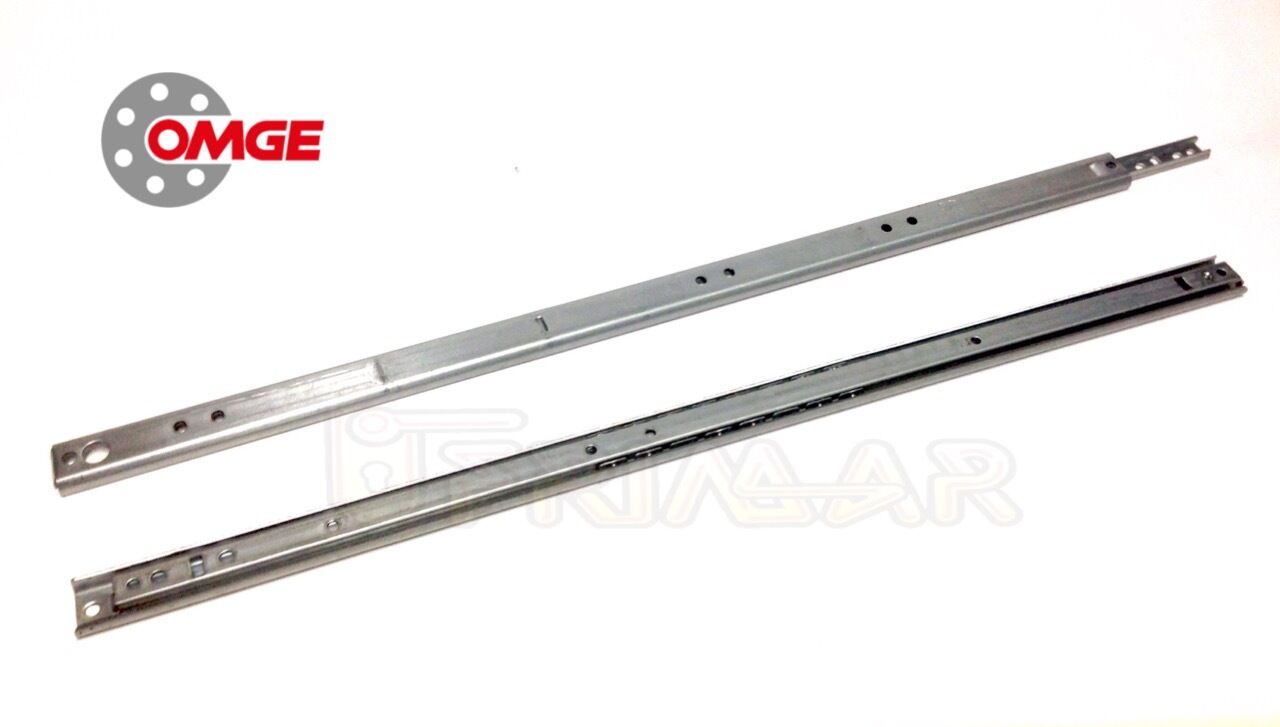 COPPIA GUIDE SCORREVOLI A SFERE X CASSETTI SERIE 352 mm.500x22,5 Estr. Parziale