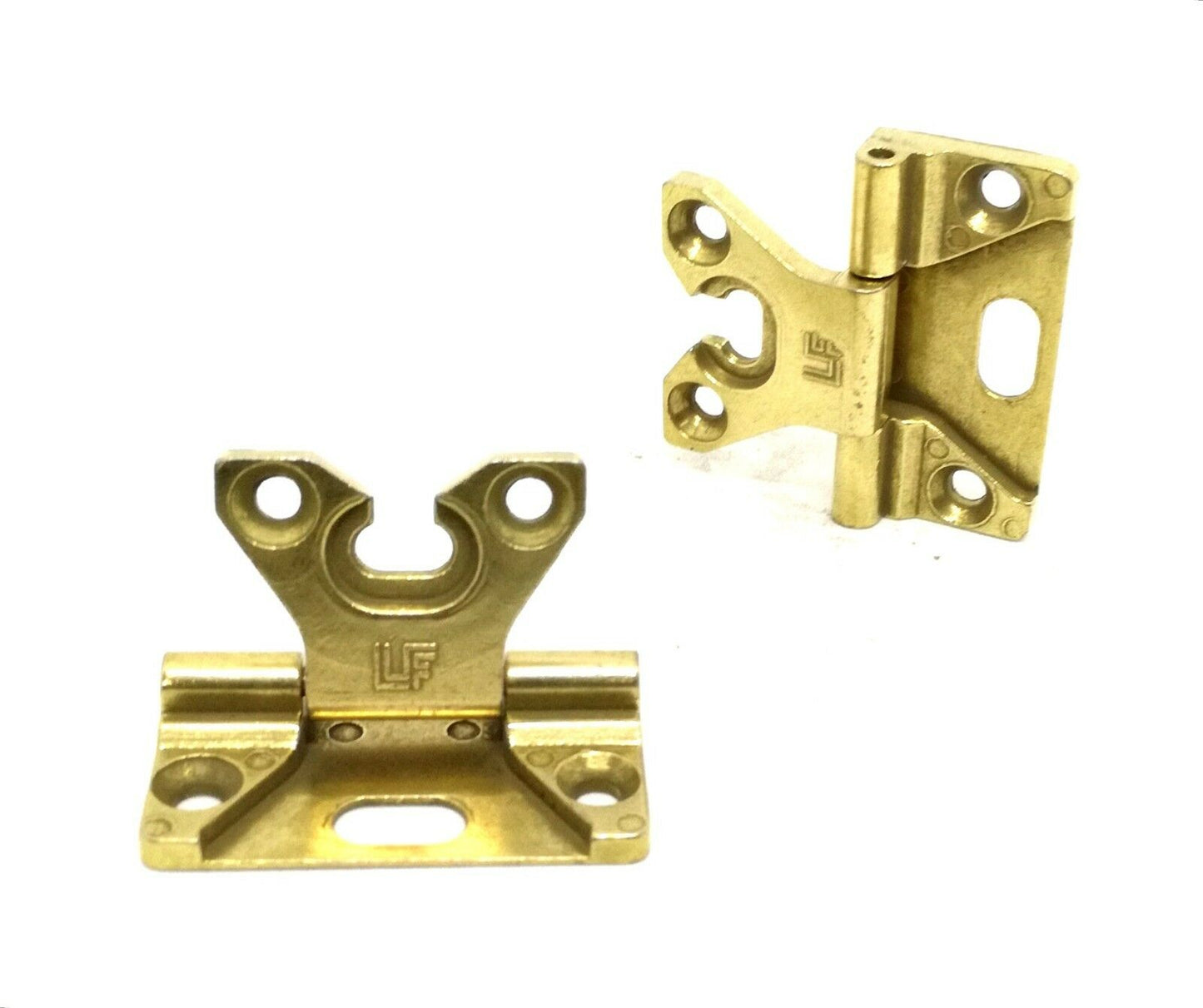 CERNIERA LF PER MOBILE ANTICO OTTONATA CON COLLO BASSO LF 40x38 PER ANTE MOBILI